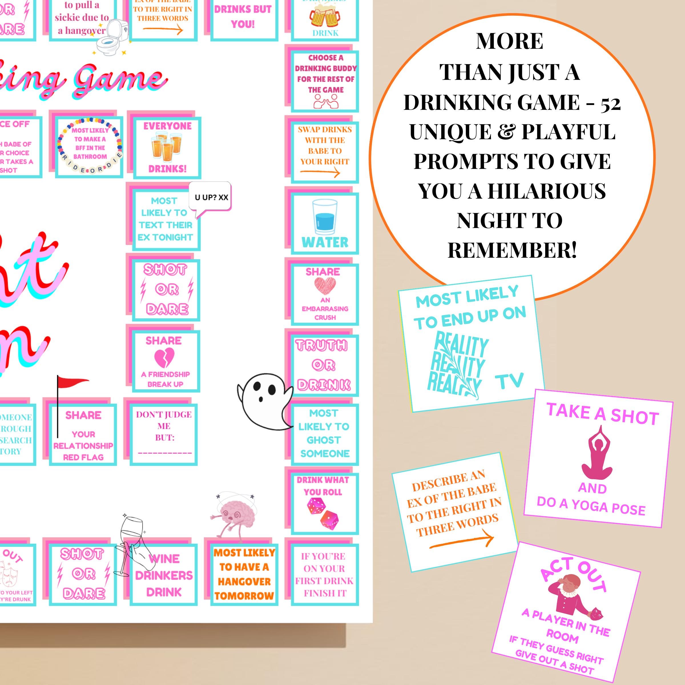 Girls Night in Party Games Ladies Night Games Printable Editable Board ...