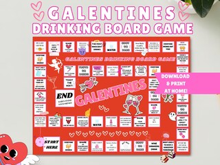 Gioco Pin The Heart Di San Valentino | Poster 70x55 Cm Con 24 Adesivi E Mascherine