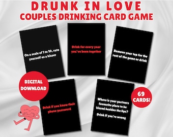 Date night game for couples drinking game for adults card game printable download fun romantic valentines anniversary gift for sexy couples