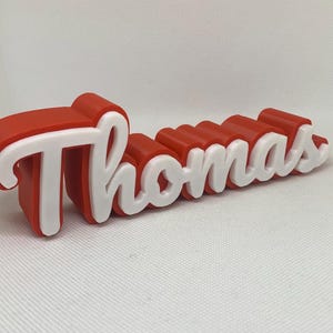 Custom 3D Printed Name Sign: Personalized Desk Decor