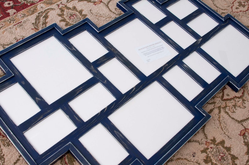 Collage Picture Frame MULTI 16 Opening distressed rustic Etsy