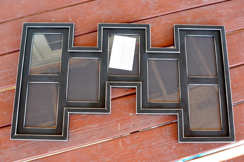 MULTI 7 Opening 5x7 distressed pine collage picture frame with Etsy