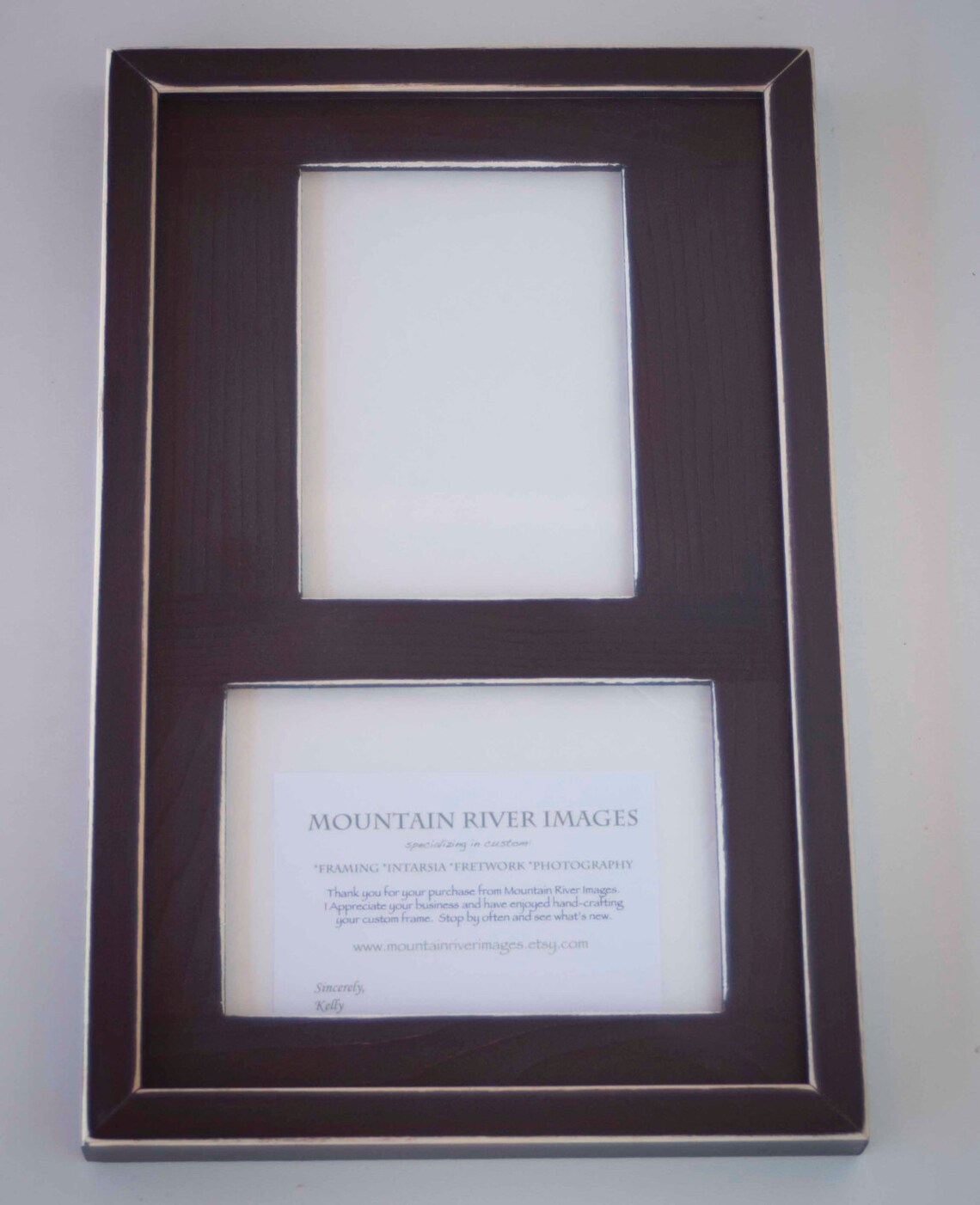 MULTI 2 Opening 5x7 distressed pine collage picture frame 1 Etsy