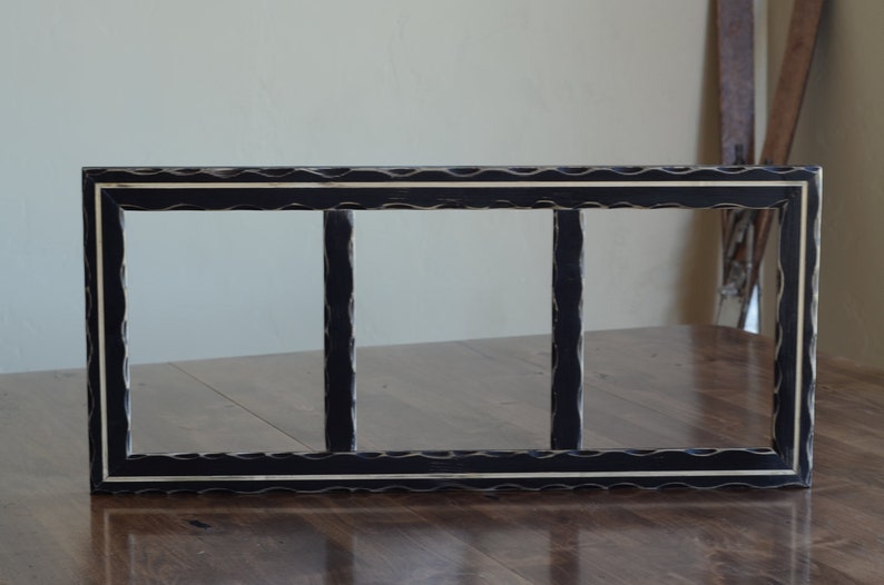 MULTI 3 Opening 8x10 distressed rustic collage picture frame Etsy