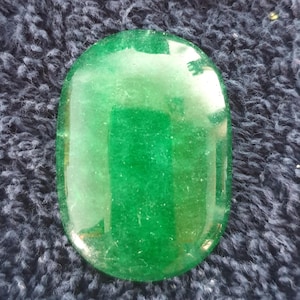46 Carat Green Ice Jadeite Jade Cabochon: Collector&#39;s Gemstone