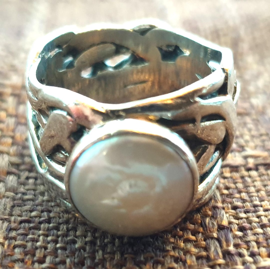 Silpada シルバー925 リング 10号 エタニティリング シルパダ Silpada Sterling Silver Coin Pearl Mermaid Ring - Size 8 - Etsy