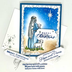 Goede herder 3D-kerstkaart