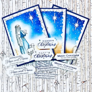 3D-kerstkaart Good Shepherd: set van 3 kaarten