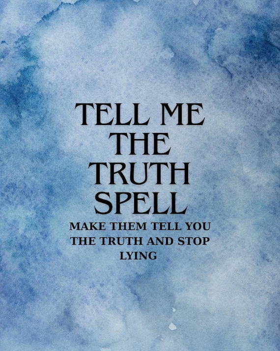 Truth Reveal Spell: Stop Lies, Encourage Honesty (PDF Details Included