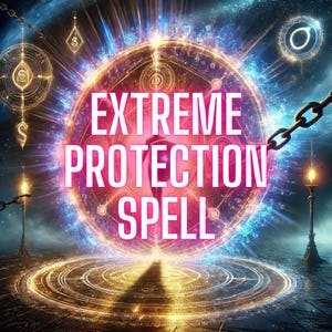 EXTREME PROTECTION SPELL, Psychic Shield, Energy Protection, Safety, Security, Confidence, Peace of Mind, Positive Energy, Manifestation