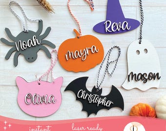 Halloween Basket Tag Laser File, Boo Basket tag svg, Halloween SVG, Halloween Laser SVG File, Halloween Gift SVG