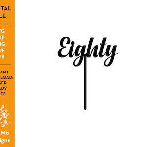 SVG Cake Topper Design for Cricut and Laser Cutting