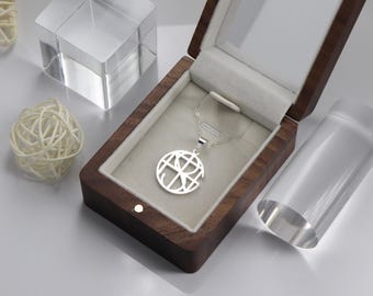 Personalized Name Logo Necklace: S925 Silver Custom Jewelry