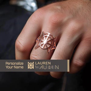 Personalized Name Logo Ring,Name Logo Ring,Name Ring,Men&#39;s Fashion Gift,Custom Name Logo Ring,Christmas,unique anniversary gift,Groom Gift