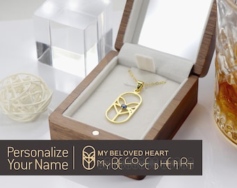 Collar con nombre y logotipo personalizado: plata S925, oro, oro rosa