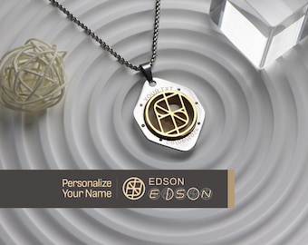 Personalized Name Logo Necklace: Stainless Steel Hip-Hop Style