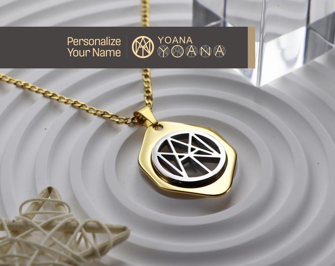 Personalized Name Logo Necklace: Hip-Hop Stainless Steel Pendant
