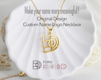 Collar con nombre y logotipo personalizado: joyería personalizada de plata S925