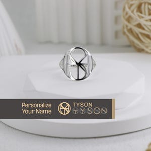 Personalized Name Logo Ring,Name Logo Ring,Name Ring,Men&#39;s Fashion Gift,Custom Name Logo Ring,Christmas,unique anniversary gift,Groom Gift