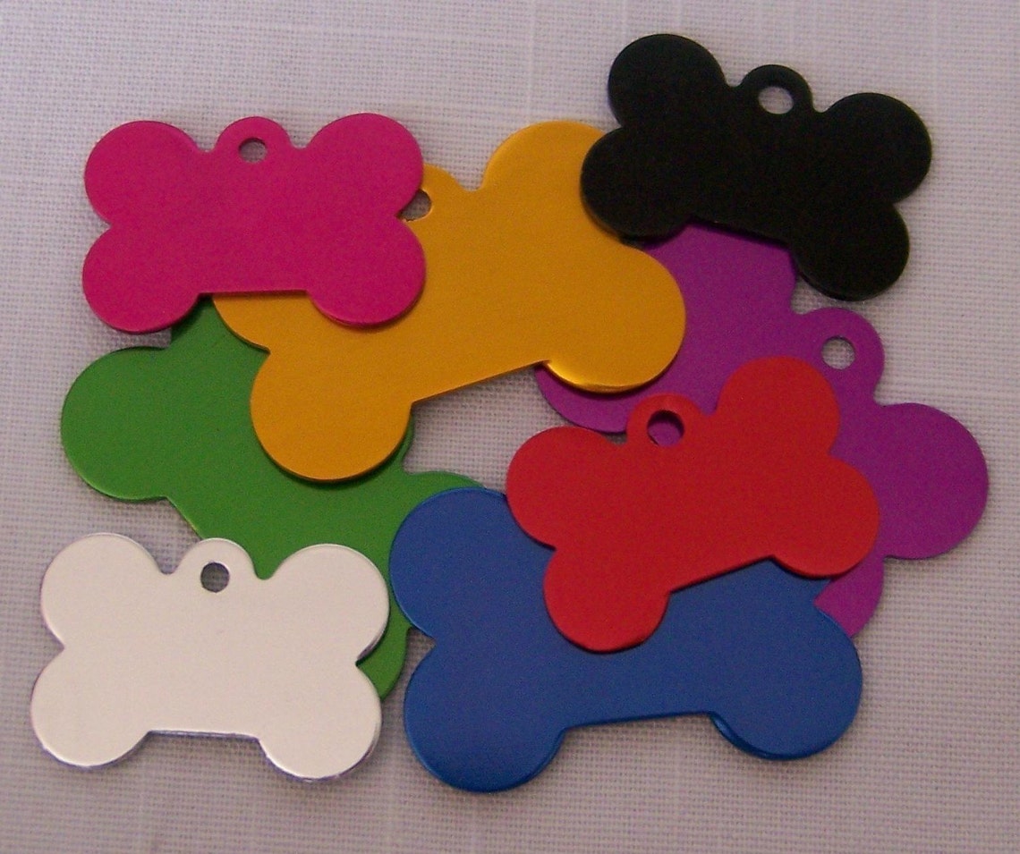 Personalized Dog Tag Dog ID Tags Dog Tags Bone Shape ID Tag Etsy