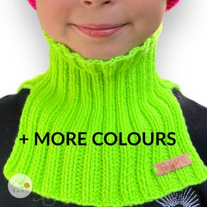 Handgestrickter Winter Schal aus Merino Wolle und Merinowolle