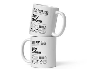 Taza divertida taza de ganso tonto taza de café regalo divertido para amigo taza de café regalo de ganso tonto