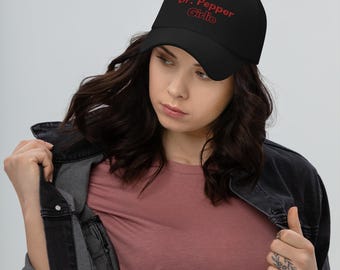 Dr Pepper Girlie baseball cap dr pepper baseball hat gift for girlfriend