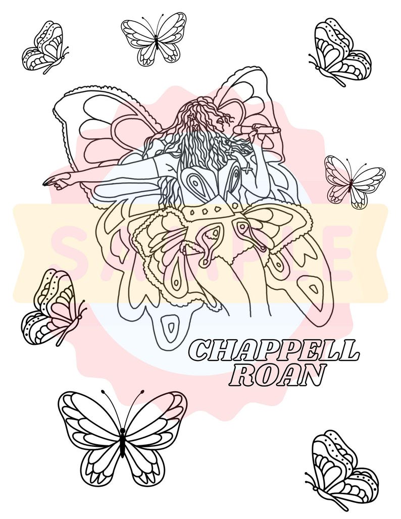 Chappell Roan Coloring Page Download & Print Etsy