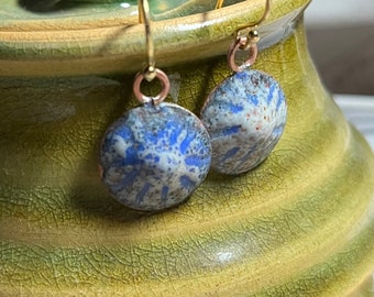 Blue limpet earrings