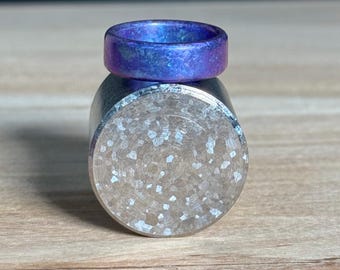 Crystalized Titanium Piece (Small Crystals) - Exotic Metals - Metal Art - Jewelry Making Supplies - Multiple Sizes
