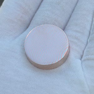 Mokume Gane Piece - 2 Alloy - Copper/Nickel-Silver - Damascus - Exotic Metals - Metal Art - Jewelry Making Supplies - Custom Sizes