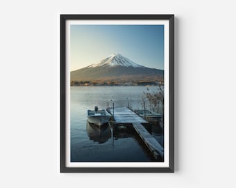 日本の富士山プリント、日本の壁アート、日本の航空写真、美術写真、旅行ポスター、日本のギフト