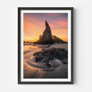Stampa della costa dell&#39;Oregon, arte murale del Pacifico nord-occidentale, arte murale dell&#39;Oregon, fotografia paesaggistica, fotografia artistica, costa dell&#39;Oregon di Bandon Beach