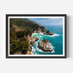 California Big Sur Beach Print, California Coast Wall Art, California Waterfall, Fine Art Photography, Coastal Home Decor, Landscape Photo