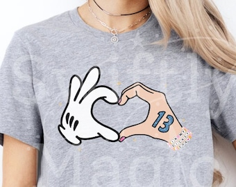 Mickey Heart Hands Shirt | Princess Shirt | Friendship Bracelets T-Shirt | Disney Vacation | Disney World Trip | Magical Place on Earth Gift