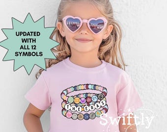 Eras Friendship Bracelets YOUTH Shirt | Fan Merch for Kids | Trendy Kids TShirt | Eras Symbols Shirt | Music Fan Gift | Child Christmas Gift