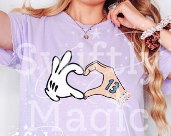 Mickey Heart Hands Shirt | Disney Taylor Comfort Colors Box Tee | Friendship Bracelets Shirt | Disney Vacation Shirt | Disney World Trip
