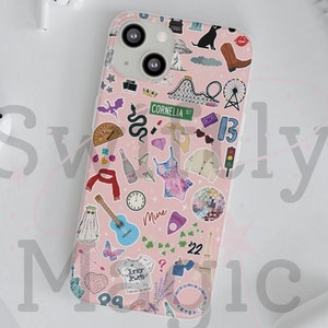 Pop Star Icons Handyhülle für iPhone & Samsung Galaxy | Eras Songtexte Icons Handyhülle | Hülle Schutz | Musik Fan Geschenk