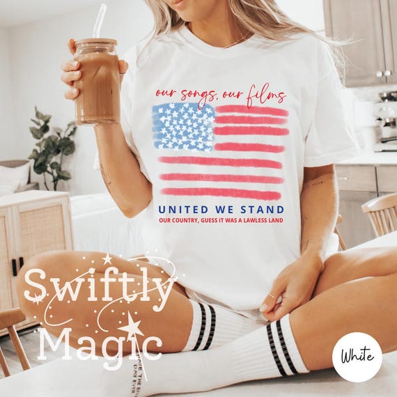4th of July Shirt | Our Songs Our Films United We Stand | Independence Day DBAC Shirt | Funny Fourth Of July Shirt | Music Fan Gift