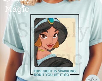 This Night Is Sparkling Princess Jasmine Shirt | Enchanted Princess Shirt for Disney Vacation | Aladdin Shirt | Disney World Trip