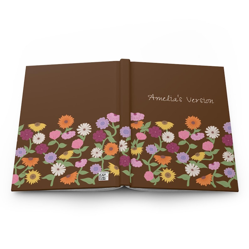 Custom Name Eras Piano Flowers Hardcover Notebook | Surprise Songs Flowers Matte Journal | Subtle Music Fan Gift | Valentine's Day Gift image 2