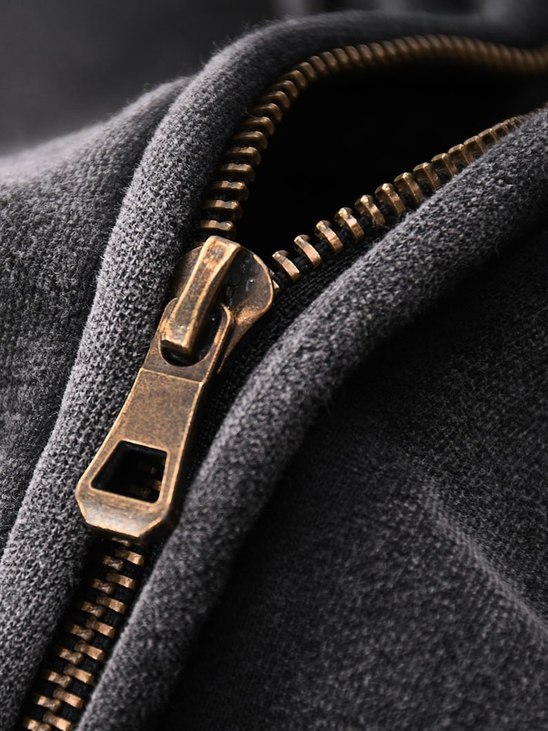 Anime Inspired Zip-Through Boxy Fleece Hoodie image 14