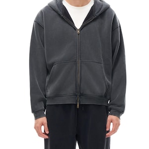Anime Inspired Zip-Through Boxy Fleece Hoodie image 7