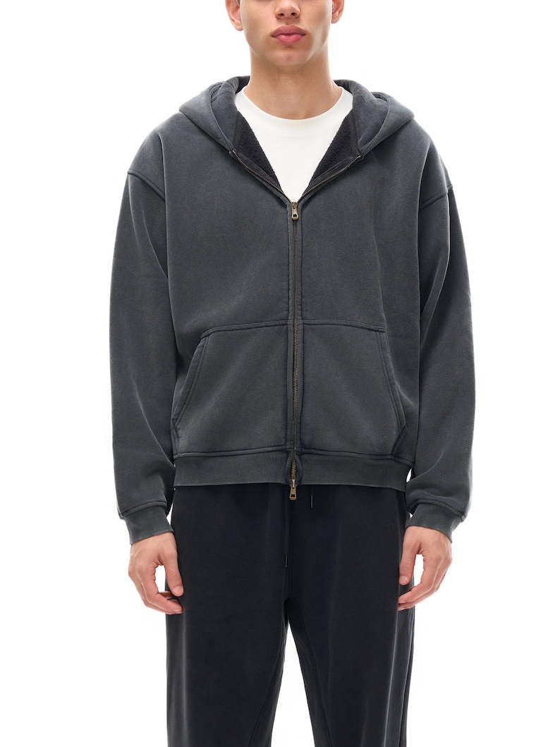 Anime Inspired Zip-Through Boxy Fleece Hoodie image 7