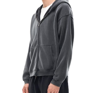 Anime Inspired Zip-Through Boxy Fleece Hoodie image 8