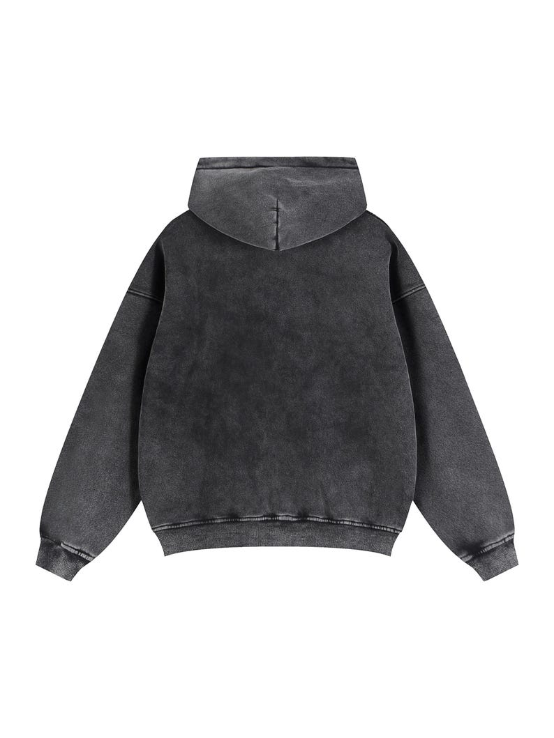 Anime Inspired Zip-Through Boxy Fleece Hoodie image 6