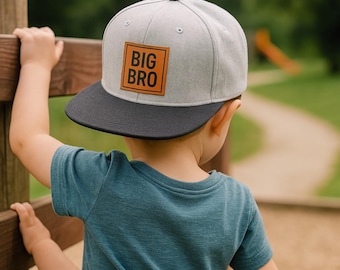Big Bro Toddler Hat, Leather Patch Snapback