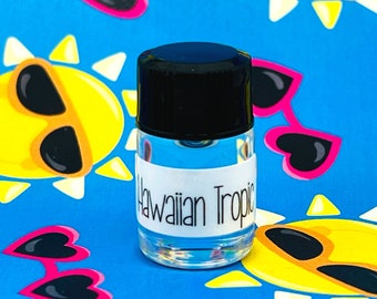 Hawaiian Tropic Perfume Oil Sample. Vegan + Phthalate Free + Cruelty Free.