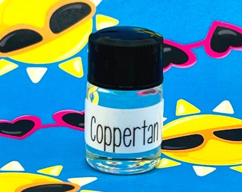 Coppertan (Coppertone Suntan Lotion Inspired) Perfume Oil Sample. Vegan + Phthalate Free + Cruelty Free.