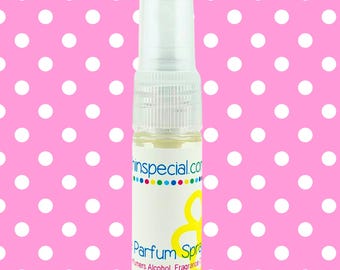 Not a Perfume EdP Spray Mist. 1/3 oz Travel Ready Plastic Spray Pump Bottle. Eau de Parfum. Body Spritz.